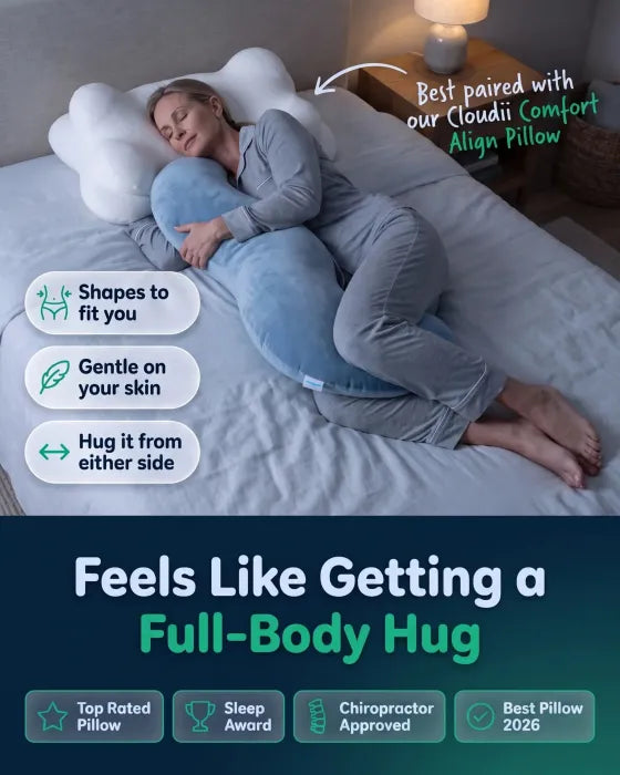 Ergonomic Body Support Pillow - Full Body Pillow for Side Sleepers