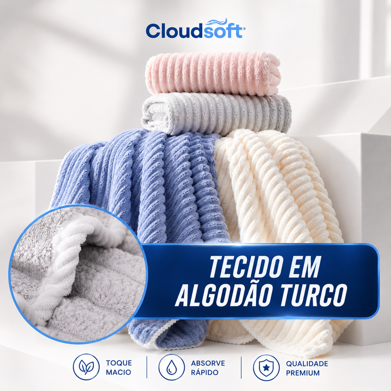 CloudSoft premium Turkish cotton towel set
