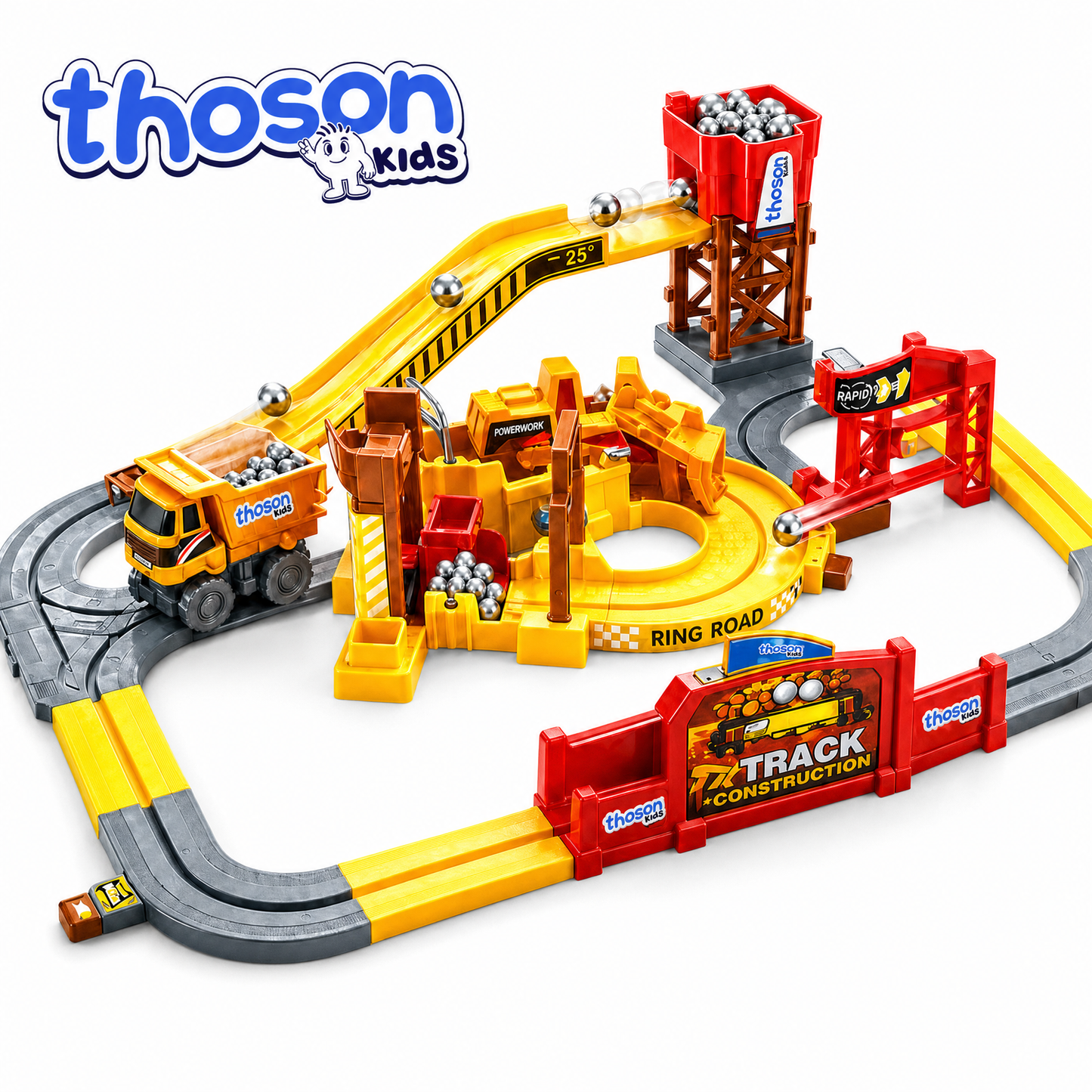 Complete quarry construction track set