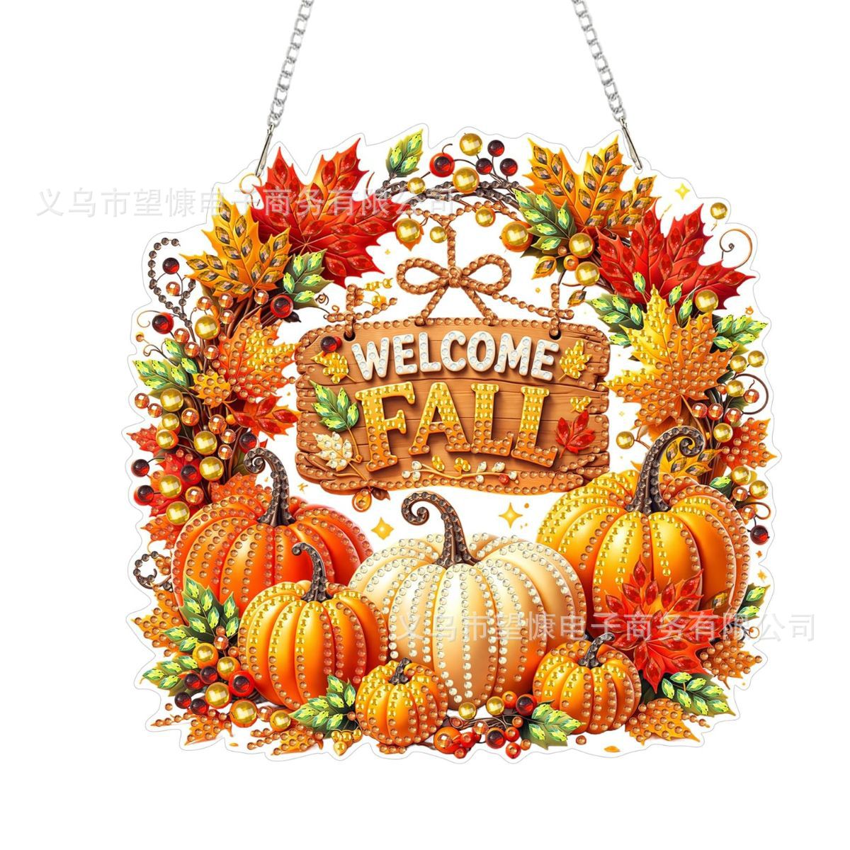 Welcome Fall diamond painting wreath style